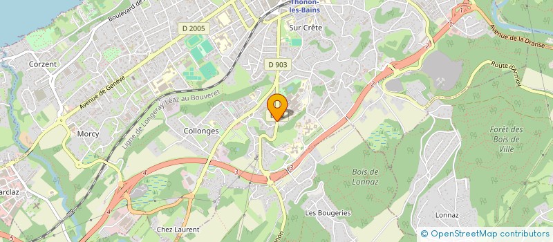 localisation de l'entreprise MADAME MARIE-AGNES CROMBEZ à THONON-LES-BAINS