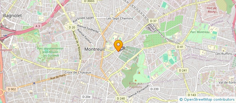localisation de l'entreprise MADAME MARIE-AGNES GENET à MONTREUIL