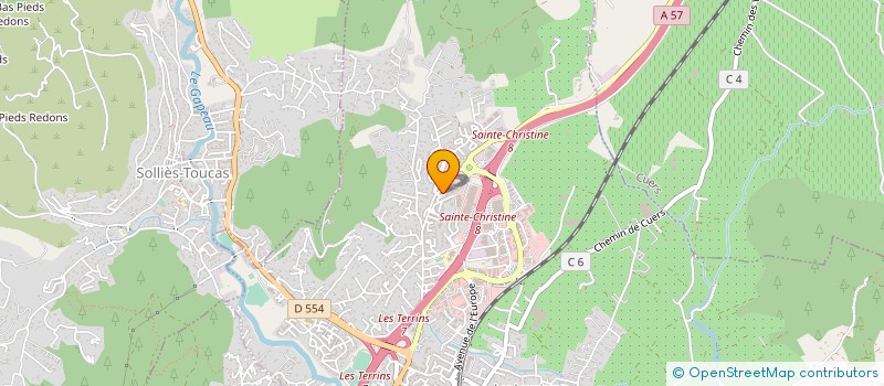 localisation de l'entreprise MADAME MARIE AGNES GOSSART  SOLLIES-PONT