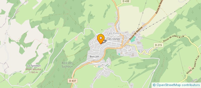 localisation de l'entreprise MADAME MARIE-AGNES GUILLAUME  LES FINS