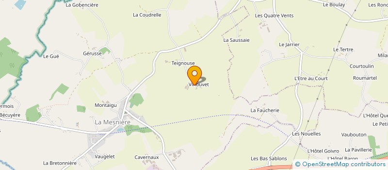 localisation de l'entreprise MADAME MARIE-AGNES HERVE à LA MESNIERE