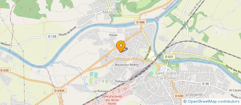 localisation de l'entreprise MADAME MARIE-AGNES HUGUENET à SAINT-SULPICE-LA-POINTE