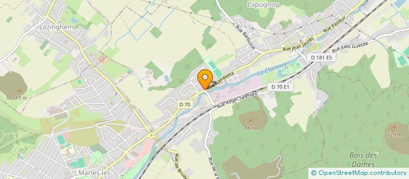 localisation de l'entreprise MADAME MARIE-AGNES LEBRUN  LAPUGNOY