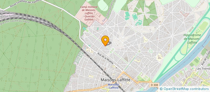 localisation de l'entreprise MADAME MARIE-AGNES MARCEAU  MAISONS-LAFFITTE