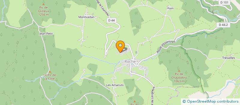 localisation de l'entreprise MADAME MARIE-AGNES MASSACRIER  ROCHE