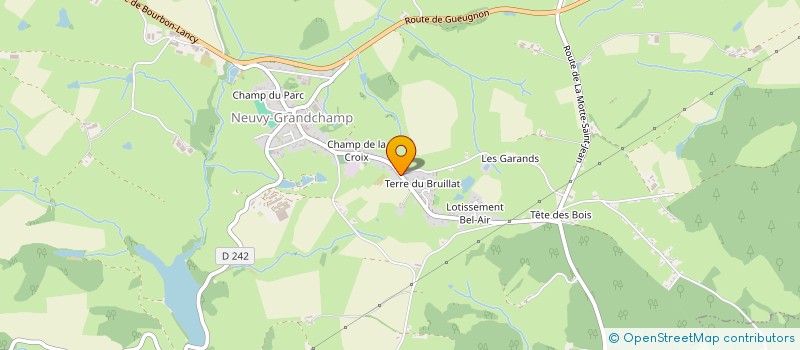 localisation de l'entreprise MADAME MARIE-AGNES PIQUET  NEUVY-GRANDCHAMP