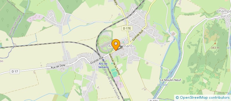 localisation de l'entreprise MADAME MARIE-AGNES PONCET  ARC ET SENANS