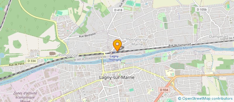 localisation de l'entreprise MADAME MARIE AGUILLE  THORIGNY-SUR-MARNE