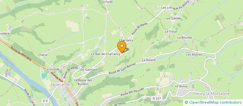 localisation de l'entreprise MADAME MARIE-AIMEE BEURRIER  IGUERANDE