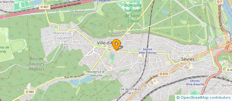 localisation de l'entreprise MADAME MARIE AJEON  VILLE-D'AVRAY