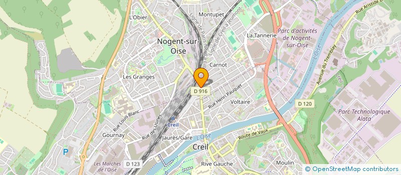 localisation de l'entreprise MADAME MARIE ALAND  NOGENT-SUR-OISE