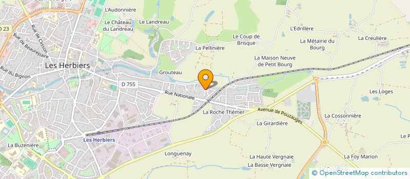 localisation de l'entreprise MADAME MARIE ALBERT  HERBIERS (LES)