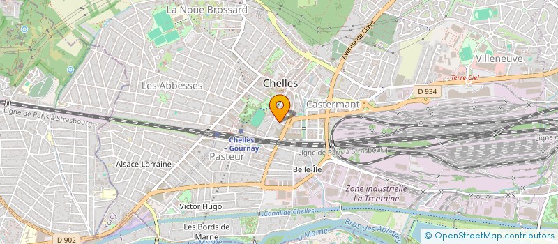 localisation de l'entreprise MADAME MARIE-ALEXANDRA CAILLARD  CHELLES