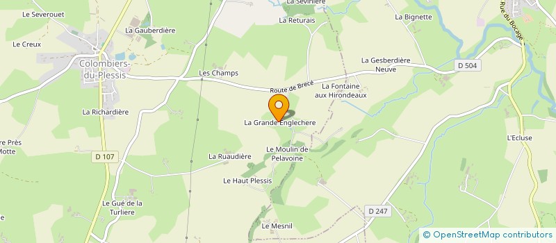 localisation de l'entreprise MADAME MARIE ALEXANDRE  COLOMBIERS-DU-PLESSIS