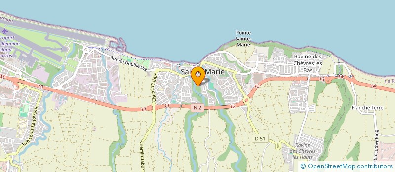 localisation de l'entreprise MADAME MARIE-ALEXANDRINE HOAREAU  SAINTE-MARIE