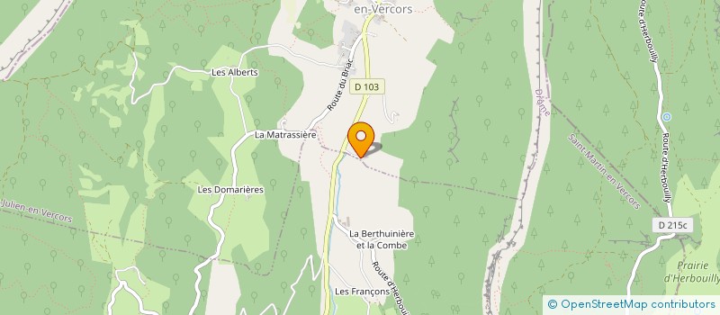 localisation de l'entreprise MADAME MARIE ALEXIS  SAINT-JULIEN-EN-VERCORS