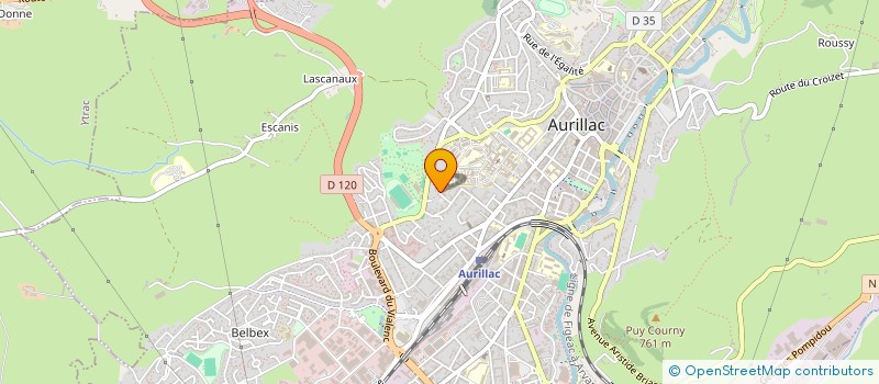 localisation de l'entreprise MADAME MARIE ALFARO à AURILLAC