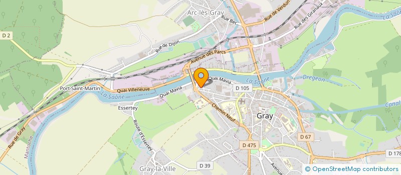 localisation de l'entreprise MADAME MARIE-ALICE DUPONT  GRAY