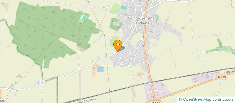 localisation de l'entreprise MADAME MARIE ALICE GRIMAUD  SAINTE-GEMME-LA-PLAINE
