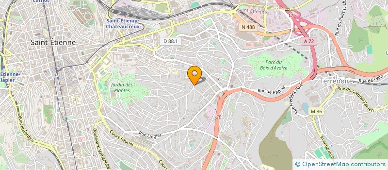 localisation de l'entreprise MADAME MARIE-ALICE NUNES  SAINT-ETIENNE