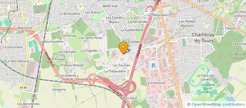 localisation de l'entreprise MADAME MARIE-ALICE RENAUD  CHAMBRAY-LES-TOURS