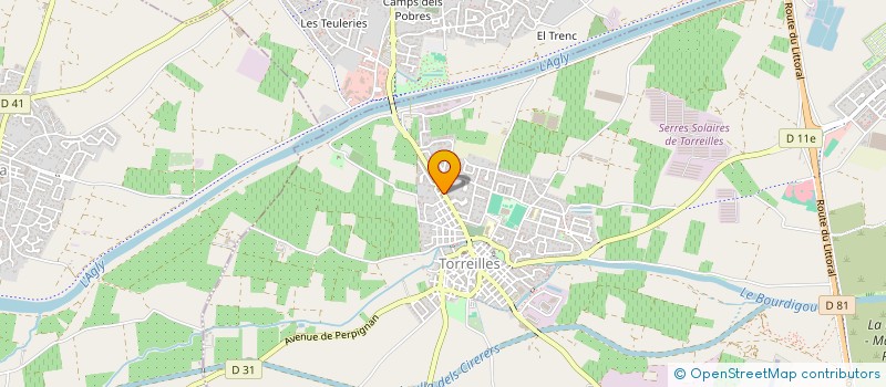 localisation de l'entreprise MADAME MARIE ALIET  TORREILLES