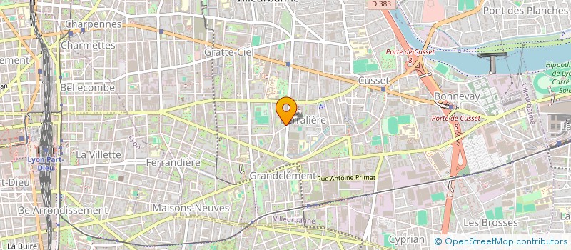 localisation de l'entreprise MADAME MARIE-ALINE JOUET  VILLEURBANNE