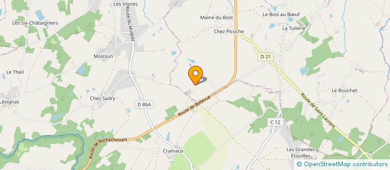 localisation de l'entreprise MADAME MARIE-ALINE ROULON à SAINT JUNIEN