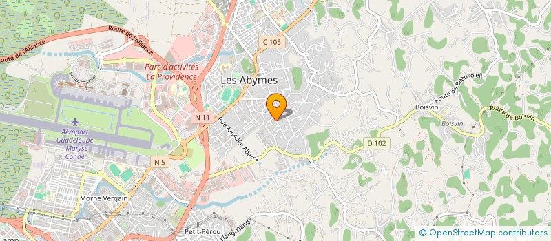 localisation de l'entreprise MADAME MARIE ALINNE ALEXANDRE  LES ABYMES