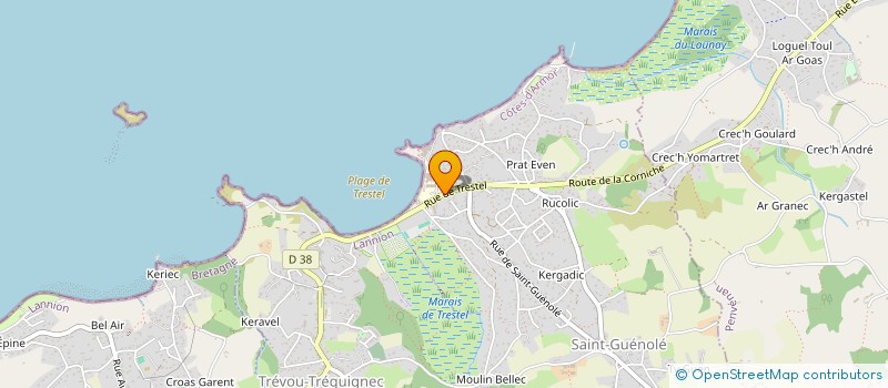 localisation de l'entreprise MADAME MARIE ALLAIN  TREVOU-TREGUIGNEC