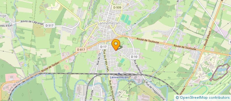 localisation de l'entreprise MADAME MARIE ALLEGRETTE  LANNEMEZAN