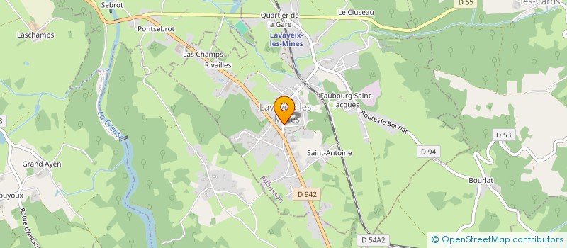 localisation de l'entreprise MADAME MARIE ALLOCHON à LAVAVEIX-LES-MINES