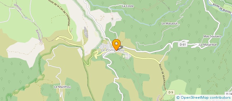 localisation de l'entreprise MADAME MARIE ALMUEIS  LE POMPIDOU