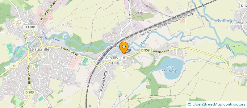 localisation de l'entreprise MADAME MARIE-AMANDINE BOURGEON  MARCILLY-SUR-TILLE