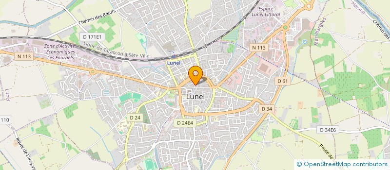 localisation de l'entreprise MADAME MARIE AMANDINE LAPIE  LUNEL