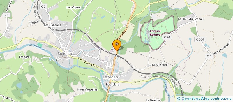 localisation de l'entreprise MADAME MARIE-AMELIE BREUIL  MAGNAC-BOURG