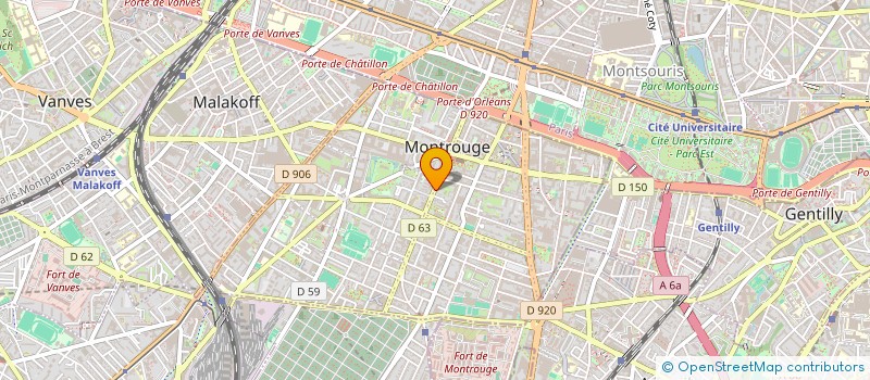 localisation de l'entreprise MADAME MARIE-AMELIE BUFFET  MONTROUGE