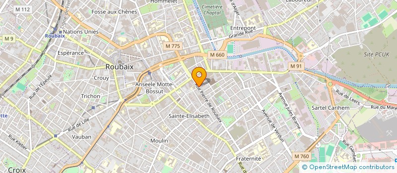 localisation de l'entreprise MADAME MARIE-AMELIE DASSE  ROUBAIX