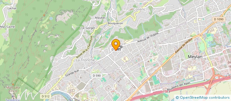 localisation de l'entreprise MADAME MARIE-AMELIE DONAS  CORENC