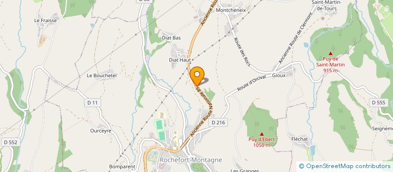 localisation de l'entreprise MADAME MARIE AMELIE DOUSSET  ROCHEFORT-MONTAGNE