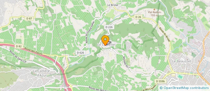 localisation de l'entreprise MADAME MARIE-AMELIE JEANSON à LE CASTELLET