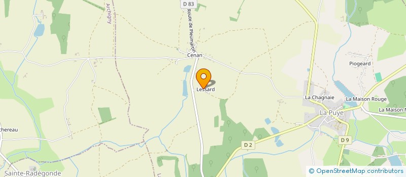 localisation de l'entreprise MADAME MARIE-AMELIE LAFFENETRE  LA PUYE