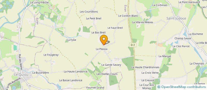 localisation de l'entreprise MADAME MARIE-AMELIE LORILLON  EVRAN