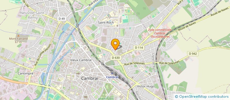 localisation de l'entreprise MADAME MARIE AMELIE PEREIRA  CAMBRAI