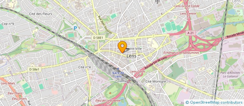 localisation de l'entreprise MADAME MARIE-AMELIE SPAS  LENS