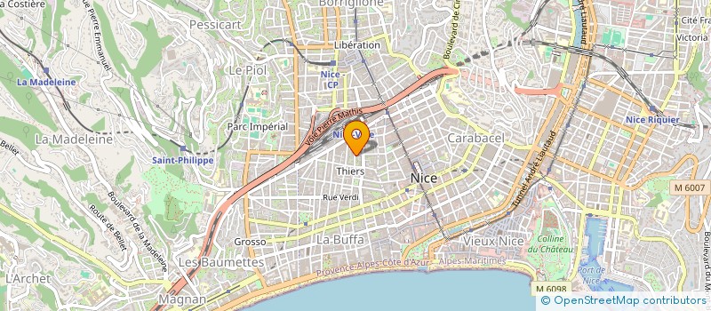 localisation de l'entreprise MADAME MARIE-AMELIE VIGNON  NICE