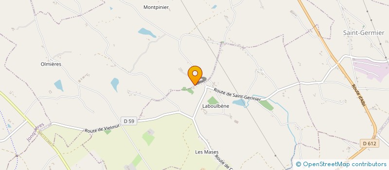 localisation de l'entreprise MADAME MARIE AMEN  MONTPINIER