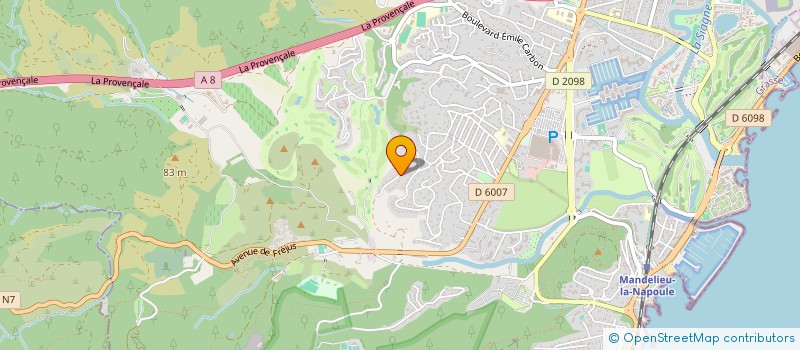 localisation de l'entreprise MADAME MARIE AMIOT  MANDELIEU-LA-NAPOULE