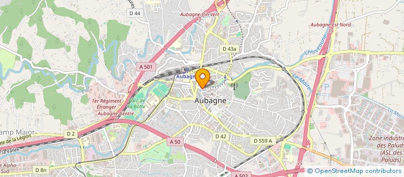 localisation de l'entreprise MADAME MARIE AMMARI  AUBAGNE