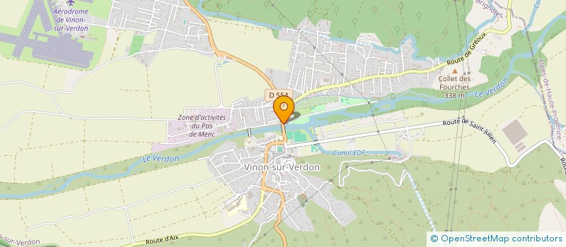 localisation de l'entreprise MADAME MARIE AMOROS à VINON-SUR-VERDON